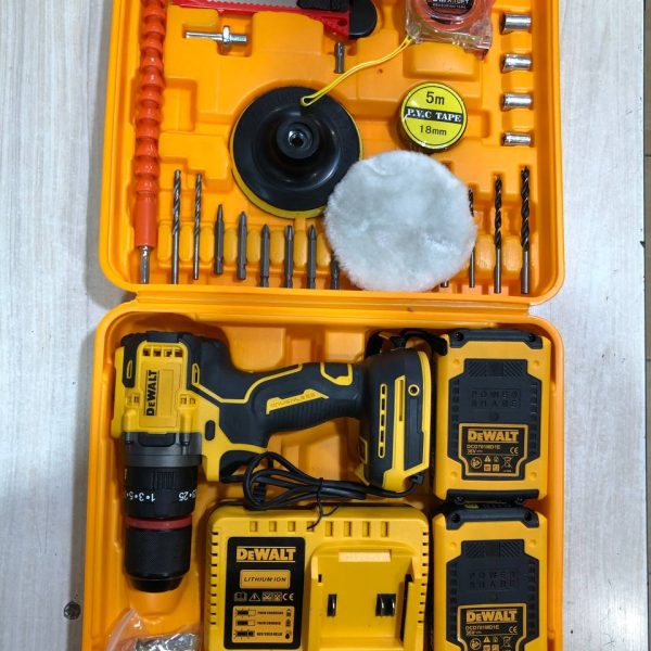 دریل شارژی دیوالت 36 ولت موتور براشلس مدل Dril model usa 36v