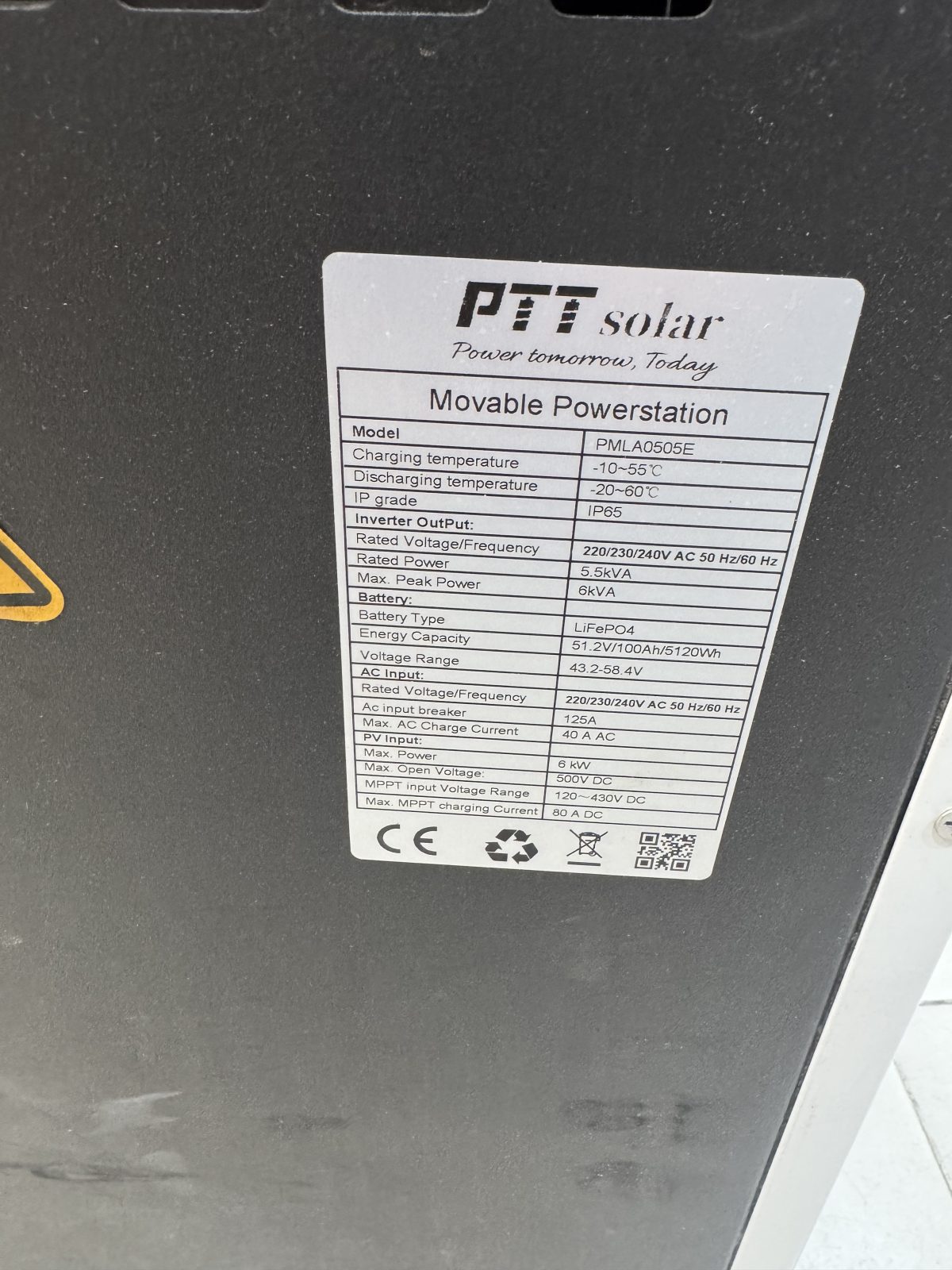 پاور‌استیشن 5kکیلو وات pttsolarمدل PMLA0505E - Image 2